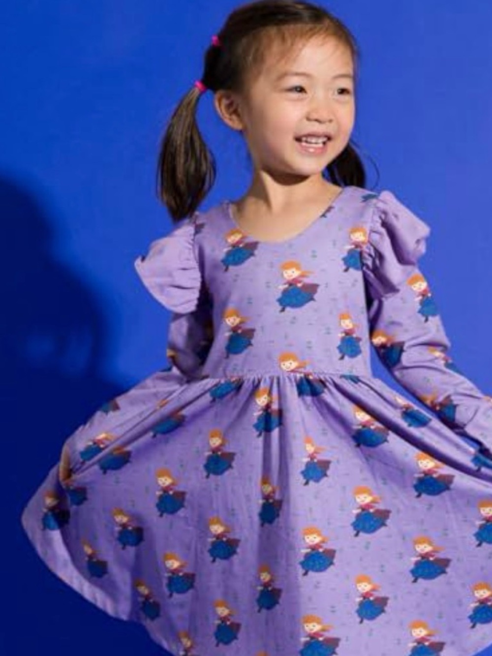 monica + andy Let's Dance Double Ruffle Dress Disney's Frozen Anna, 100% Organic